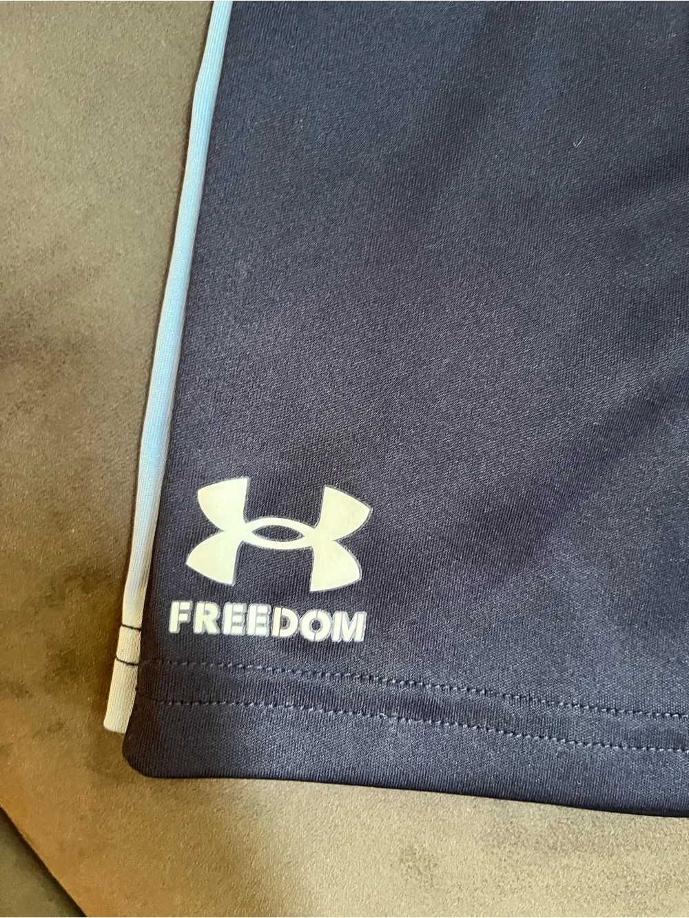 Under Armour Light Blue Sleeveless Top with Navy Shorts Set size 7